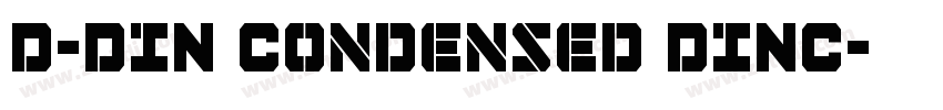 D-DIN Condensed DINC字体转换